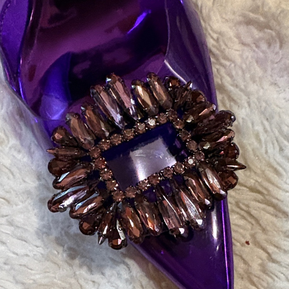 Good American Purple Women's Heels size 37 1/2 - Picture 4 of 7